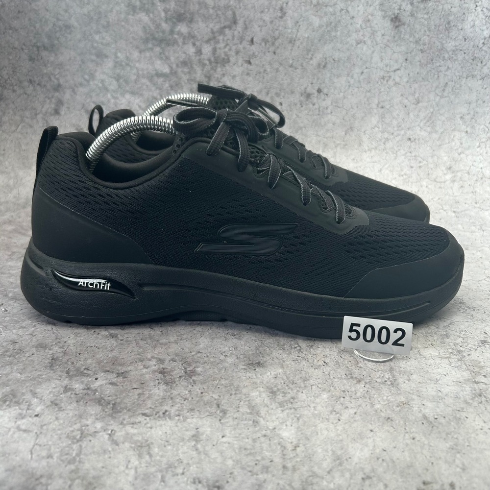 Skechers GOwalk Arch Fit Idyllic Mens 10.5 Black Walking Shoes 216116 BBK Sneak
